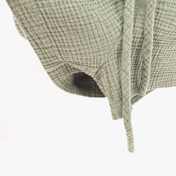 Madewell Lightspun Belted Safari Romper - Olive - Picture 4 of 10